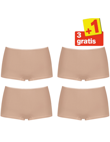 Sloggi Feel Sensational Short 02 4 pack Huid 3+1 Gratis