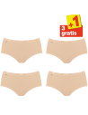 Sloggi Basic Midi Slip 4 pack Huid 3+1 Gratis