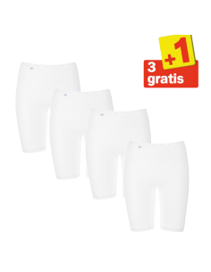 Sloggi Basic Long 4 pack Wit 3+1 Gratis