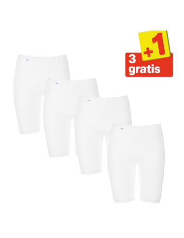 Sloggi Basic Long 4 pack Wit 3+1 Gratis