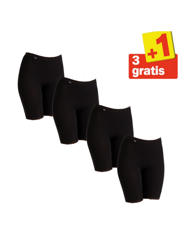 Sloggi Basic Long 4 pack Zwart 3+1 Gratis