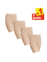 Sloggi Basic Long 4 pack Huid 3+1 Gratis