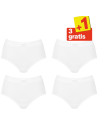 Sloggi Double Comfort Maxi 4 pack Wit 3+1 Gratis