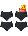 Sloggi Double Comfort Maxi 4 pack Zwart 3+1 Gratis