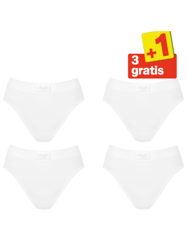 Sloggi Double Comfort Tai 4 pack Wit 3+1 Gratis