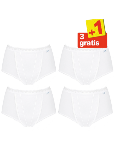 Sloggi Control Maxi 4 pack Wit 3+1 Gratis