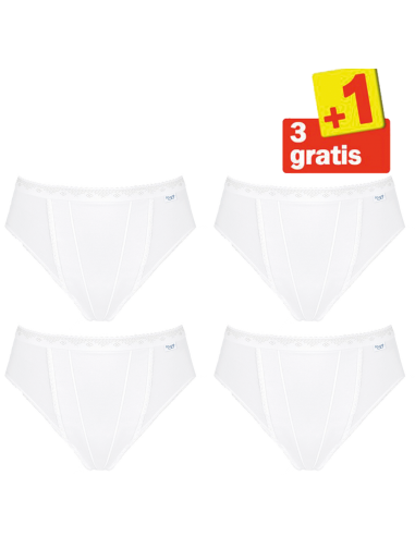 Sloggi Control Tai 4 pack Wit 3+1 Gratis