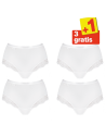 Sloggi Romance Maxi Slip 4 pack Wit 3+1 Gratis