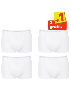 Sloggi Men Basic Short wit 4Pack, 3+1 gratis 2