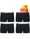 Sloggi Men Basic Short Zwart 4Pack, 3+1 gratis