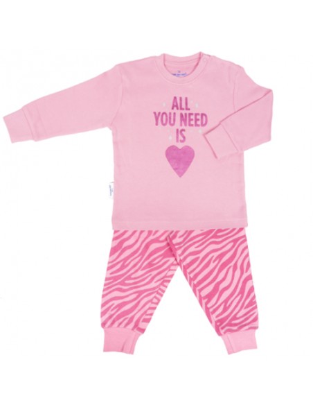 Frogs and Dogs Meisjes Pyjama Zebra Parfait Pink