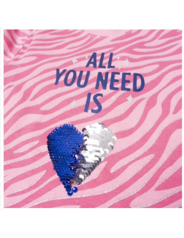 Frogs and Dogs Meisjes Pyjama All You Need Pink Print