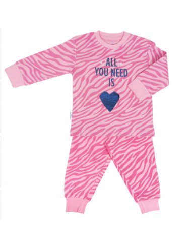 Frogs and Dogs Meisjes Pyjama All You Need Pink Print