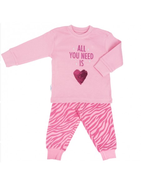 Frogs and Dogs Meijses Pyjama All You Need Parfait Pink