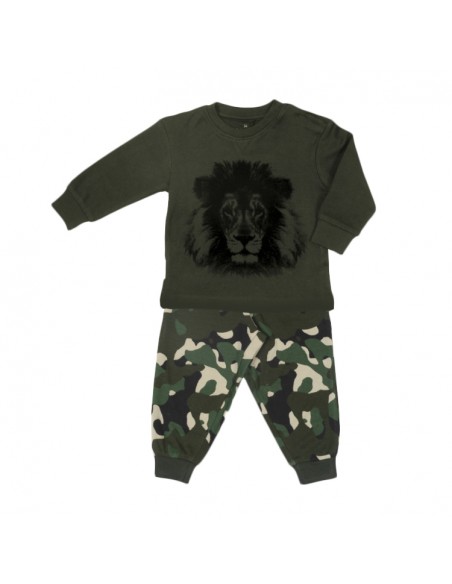 Frogs and Dogs Jongens Pyjama Lion Camouflage Rosin