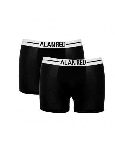 Alan Red Boxershort Lasting 2 Pack Black