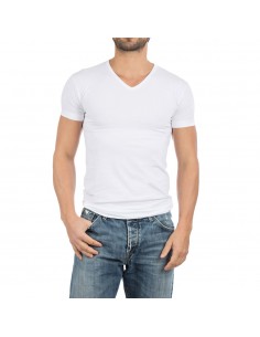Alan Red Oklahoma V-shirt 2-pack wit 2