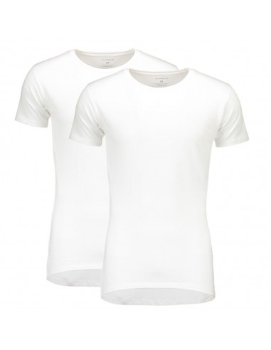 Suaque Long T-Shirt Round Neck 2Pack Wit
