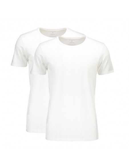 Suaque T-Shirt Round Neck 2Pack Wit