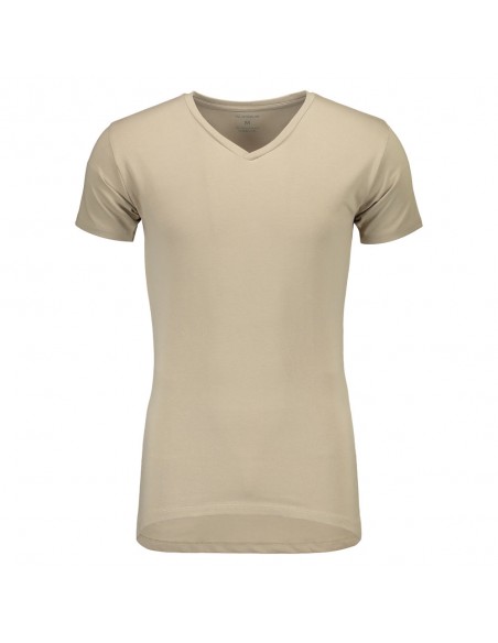 Suaque Long T-Shirt V-Neckshirt 4Pack Khaki