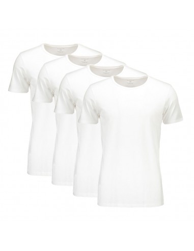 Suaque Long T-Shirt Round Neck 4Pack Wit