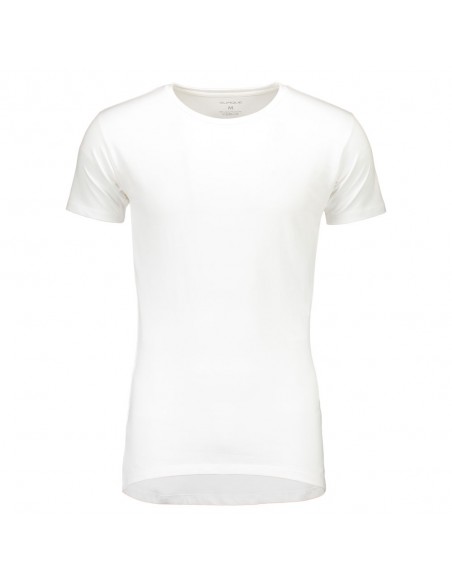 Suaque Long T-Shirt Round Neck Slim-fit 4Pack Wit