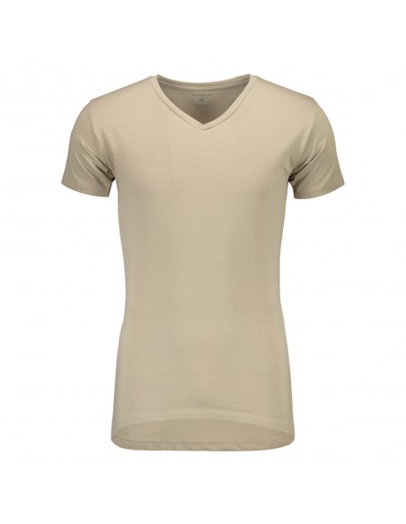 Suaque Long T-Shirt V-Neckshirt 2Pack Khaki