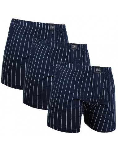 Gino Santi Super Aanbieding Klassieke boxer 3 pak 2+1 Gratis Navy Pin Stripe