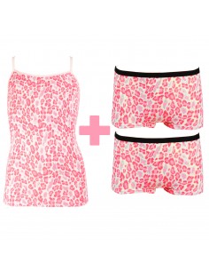 Funderwear Meisjes Set Animal Barely Pink 2Pack