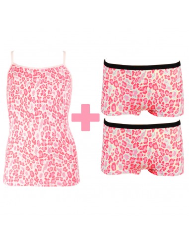 Funderwear Meisjes Set Animal Barely Pink 2Pack