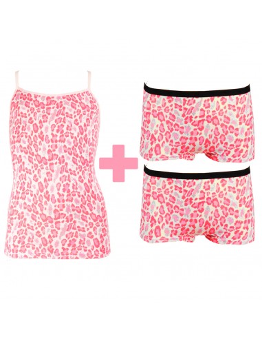 Funderwear Meisjes Set Animal Barely Pink 2Pack