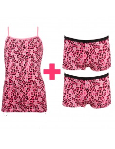 Funderwear Meisjes Set Animal Begonia Pink 2Pack