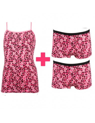 Funderwear Meisjes Set Animal Begonia Pink 2Pack