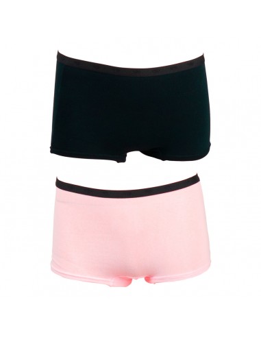 Funderwear Tiener Meisjes Short Barely Pink Black 2Pack 