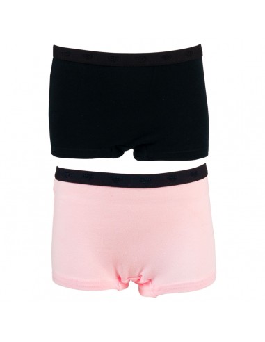 Funderwear Meisjes Short Barely Pink Black 2Pack 