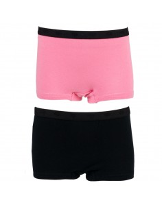 Funderwear Meisjes Short Sachet Pink Black 2Pack 