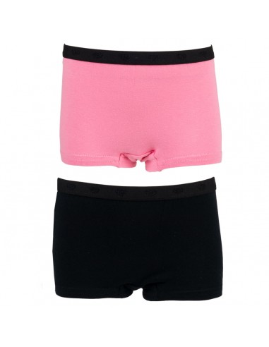 Funderwear Meisjes Short Sachet Pink Black 2Pack 