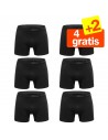 Gino Santi Boxershort 6 pak 4+2 Gratis Zwart 