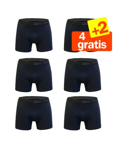 Gino Santi Super Aanbieding Strakke boxer 6 pak 5+1 Gratis Navy 