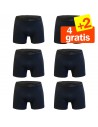 Gino Santi Boxershort 6 pak 4+2 Gratis Navy