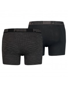 Puma Boxershort 2 pack Birdfeet Stripe Black Combo 2