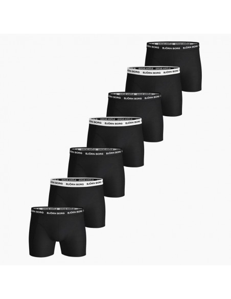 Bjorn Borg Boxershorts Black Basics 7Pack Solid Essentials