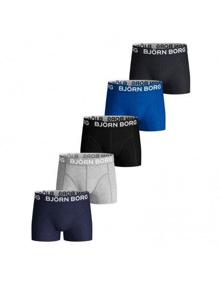 Bjorn Borg 5Pack Boys BB Naito City Black 
