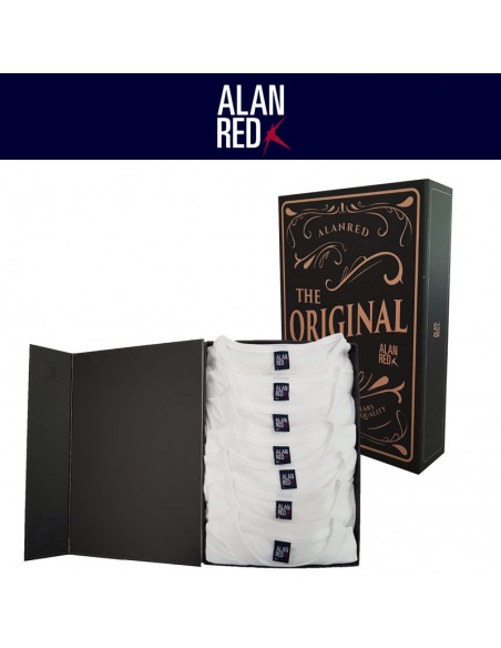 Alan Red T-Shirt Derby Giftbox 7Pack Wit