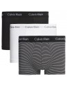 Calvin Klein Ondergoed 3Pack Zwart Wit Gestreept Low Rise Trunk