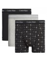 Calvin Klein Ondergoed 3Pack Zwart Grijs Logo Trunk