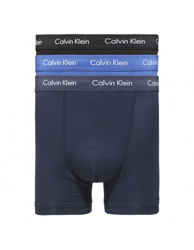 Calvin Klein Ondergoed 3Pack Blauw Zwart Long Trunk