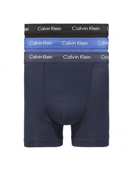 Calvin Klein Ondergoed 3Pack Blauw Zwart Long Trunk