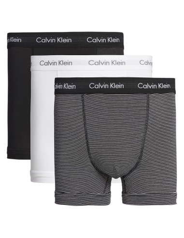Calvin Klein Ondergoed 3Pack Zwart Wit Gestreept Long Trunk