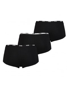 Puma Soft Cotton Mini Short 3Pack Black 2